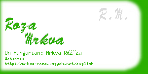 roza mrkva business card